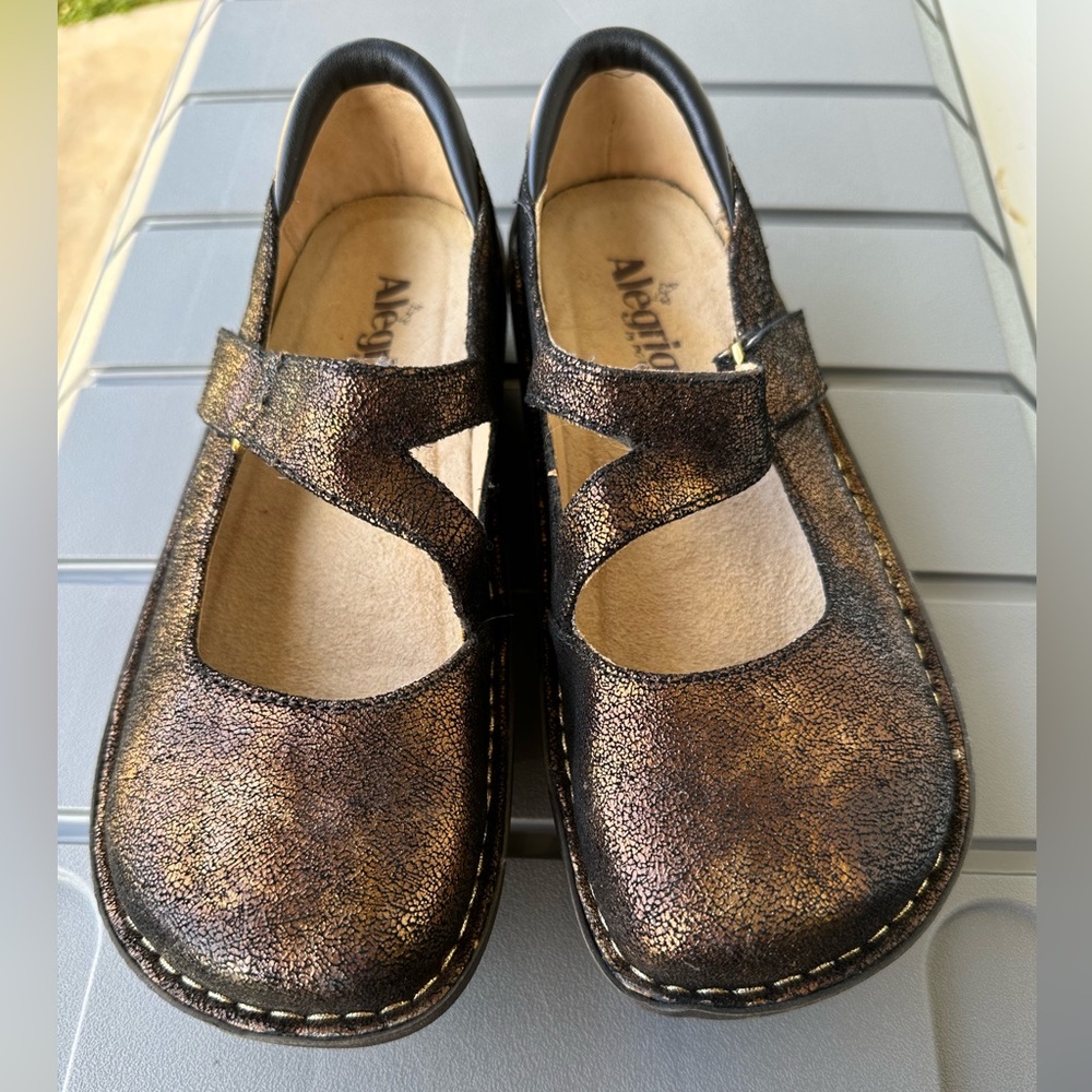 Alegria Dayna Day Copper Leather/Black Soles Size 39 (8-8.5M)